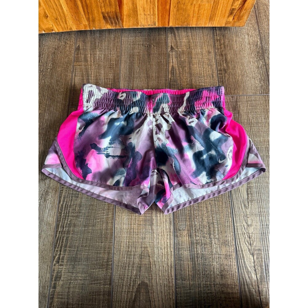 Nike Dri-Fit Dash Running Shorts Sz. Small Pink & Gray